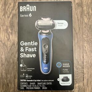 Braun Series 6 Electric Shaver - Black and Blue